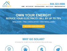 Tablet Screenshot of generationsun.com